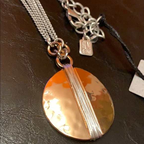 Robert Lee Morris Two-Tone Wire Wrapped Necklace - Picture 2 of 5